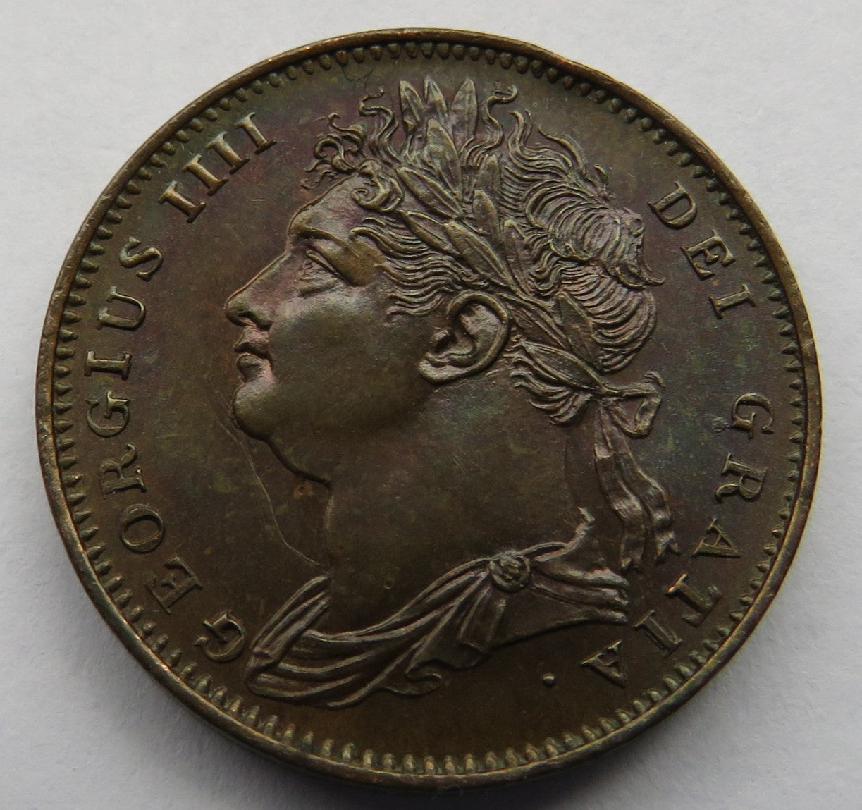 1821 King George IV Farthing Coin In High Grade - Great Britain