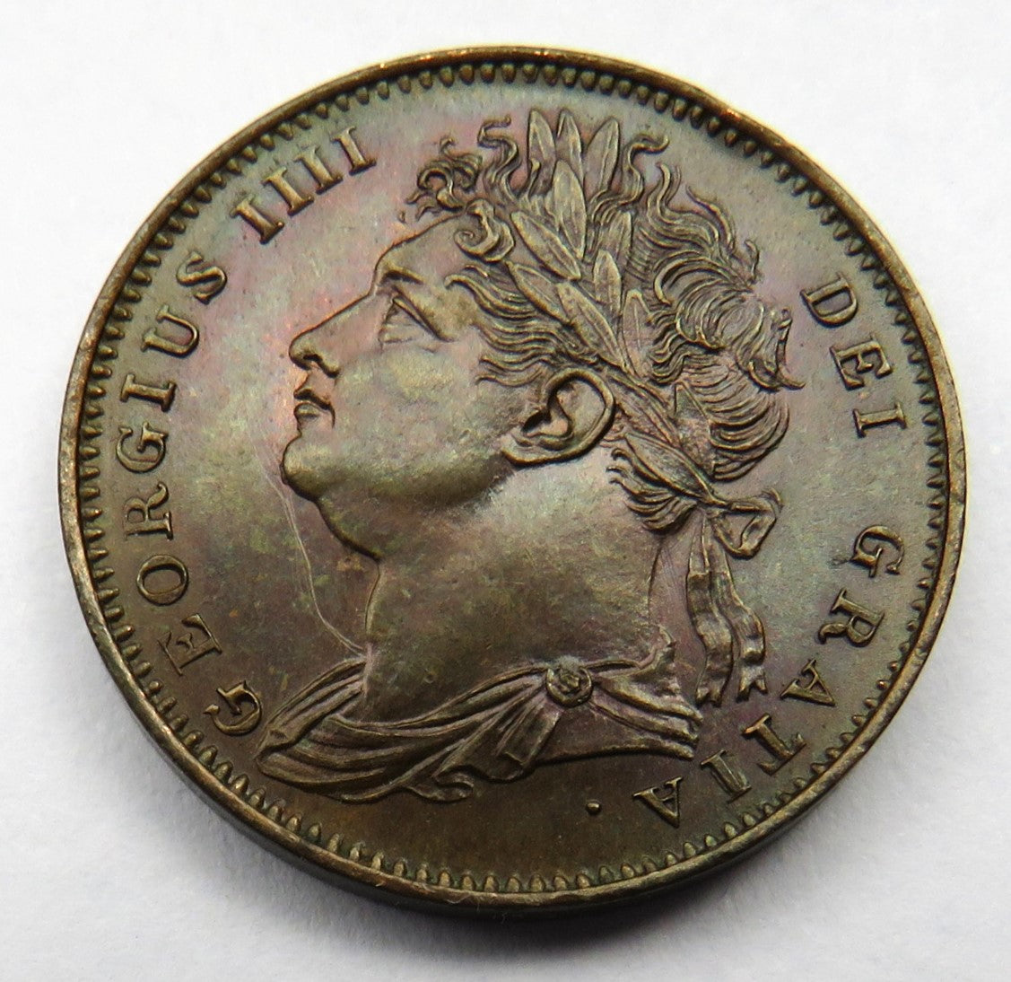 1821 King George IV Farthing Coin In High Grade - Great Britain