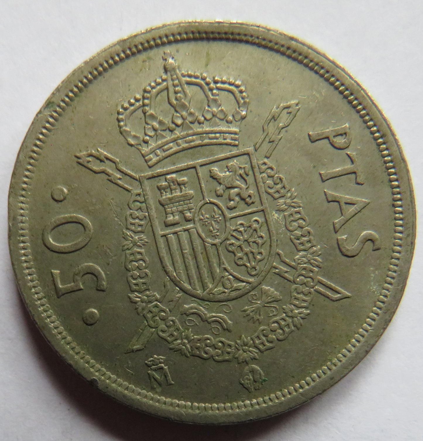1982 Spain 50 Pesetas Coin