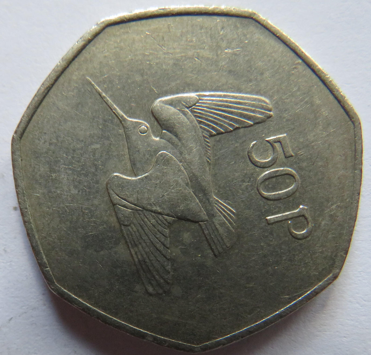 1981 Ireland Eire 50p Fifty Pence Coin