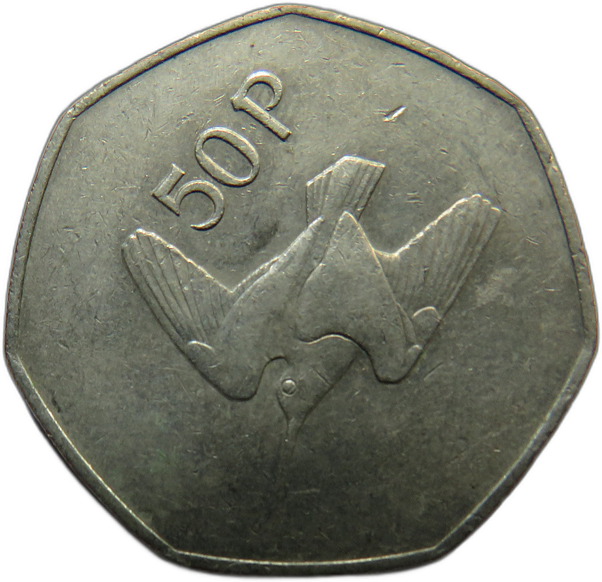 1988 Ireland Eire 50p Fifty Pence Coin