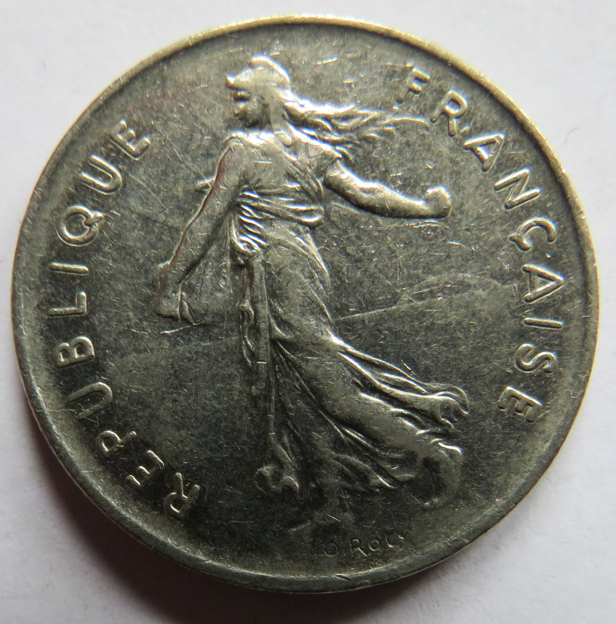 1987 France 5 Francs Coin