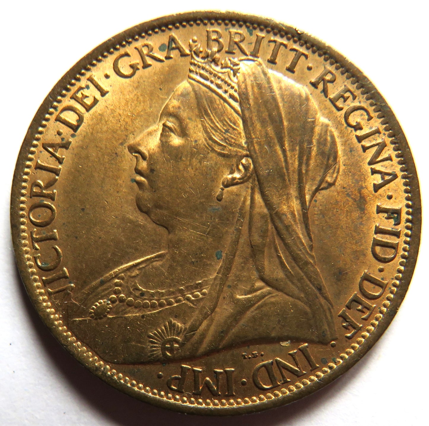 1901 Queen Victoria One Penny Coin In High Grade - Great Britain