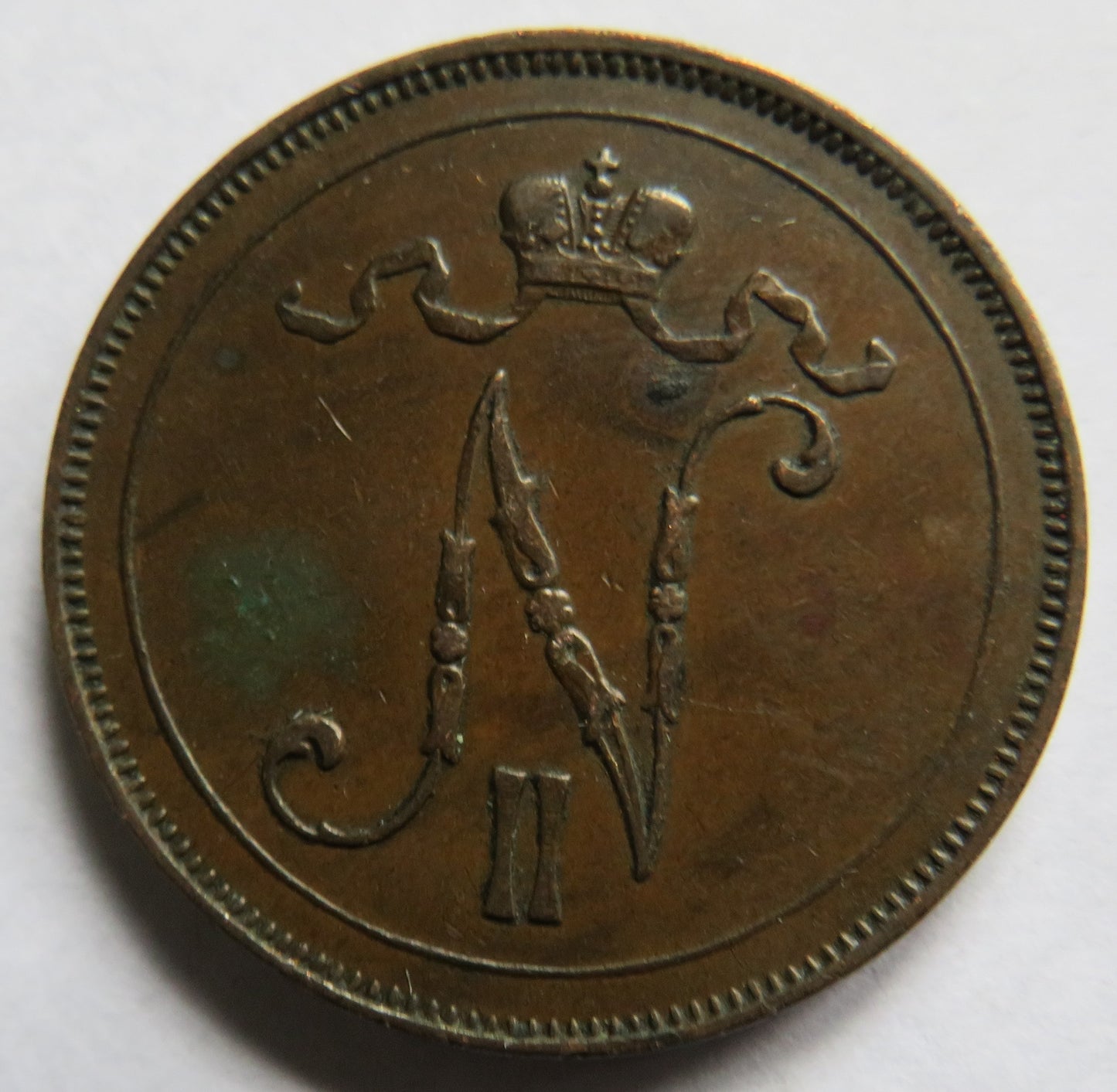 1900 Finland 10 Pennia Coin