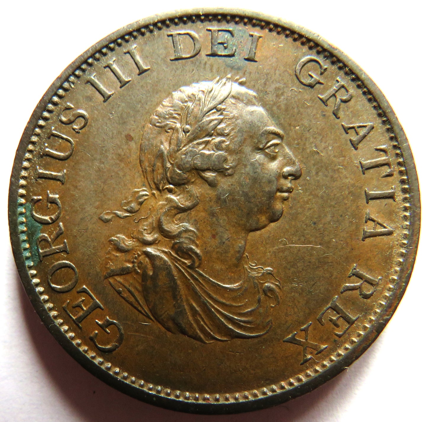 1799 King George III Halfpenny Coin In Higher Grade - Great Britain