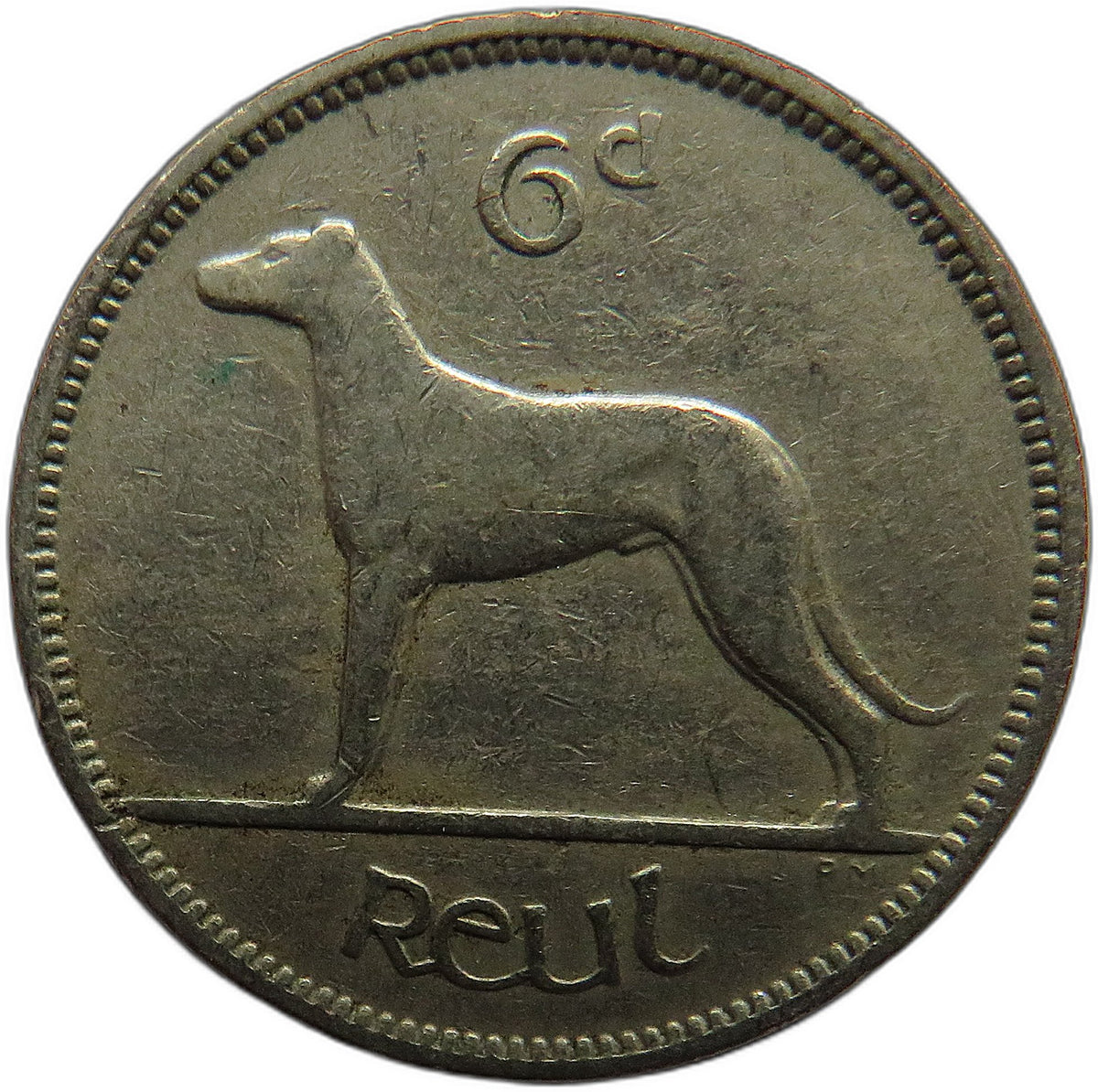 1946 Ireland Eire Sixpence 6d Coin