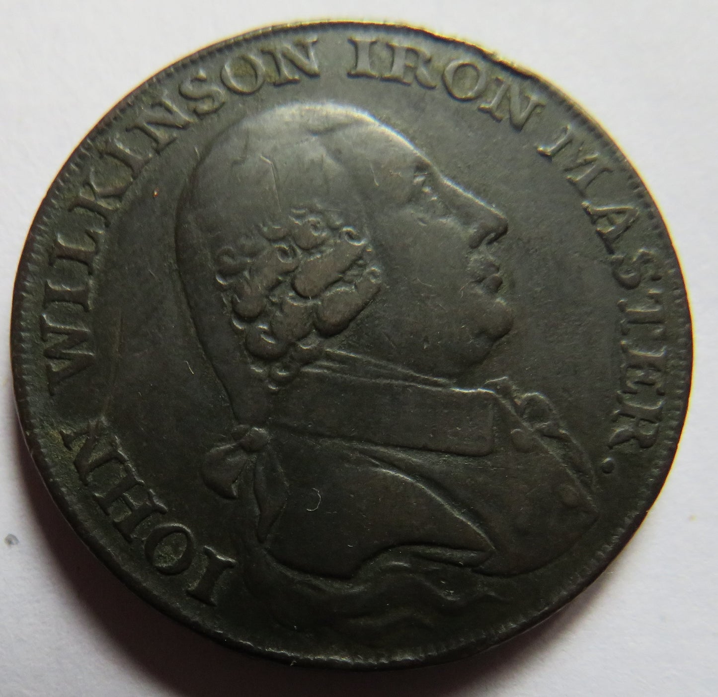 1790 Halfpenny Token John Wilkinson Iron Master Bersham Bradley Willey Snedshill