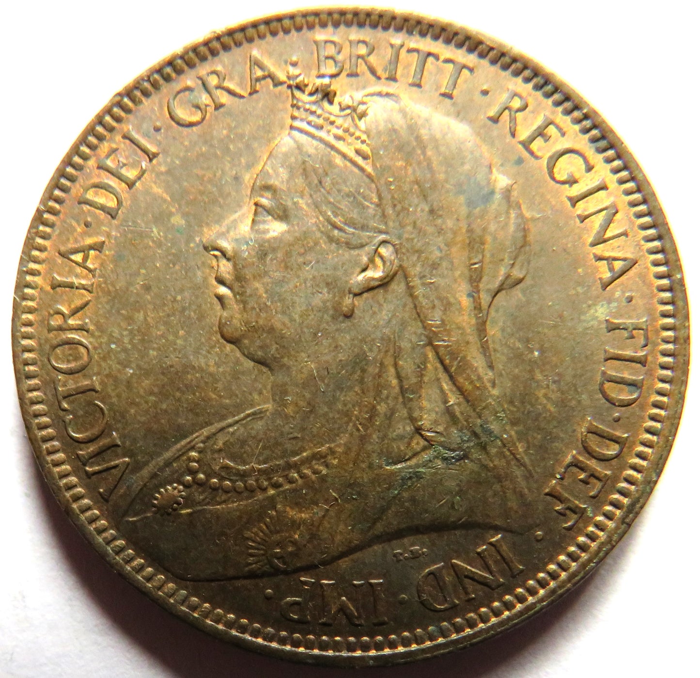 1899 Queen Victoria Halfpenny Coin In High Grade - Great Britain