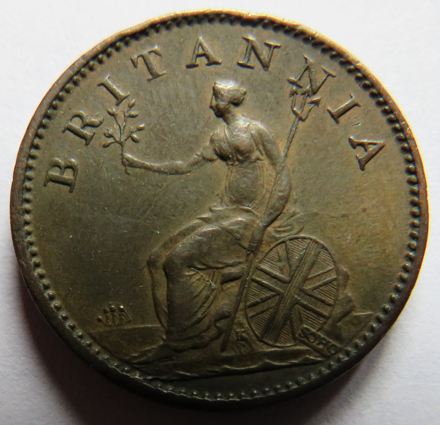 1806 King George III Farthing Coin Good Condition - Great Britain