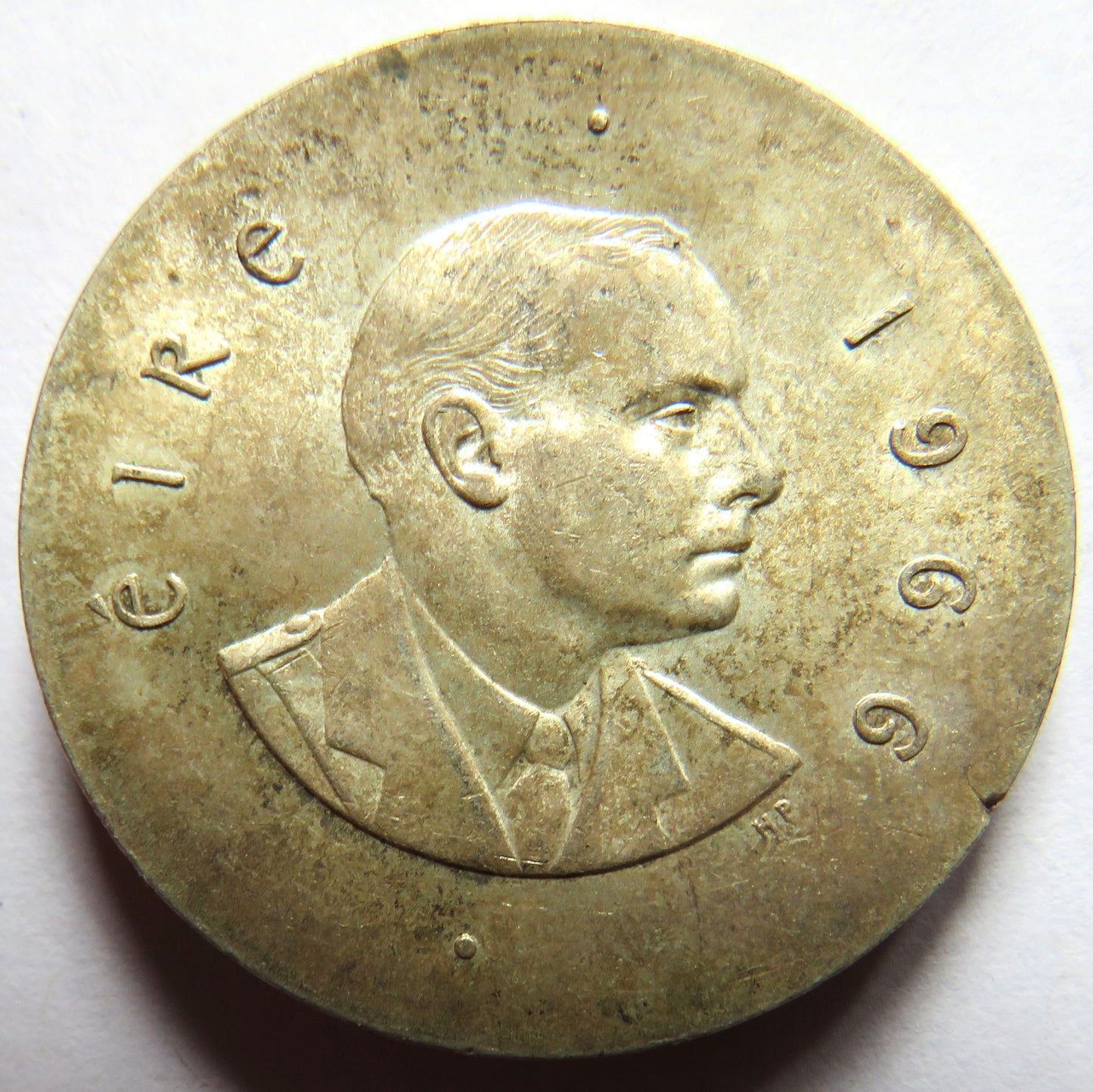 1966 Ireland Silver 10 Shillings Coin