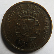 Load image into Gallery viewer, 1945 Mozambique 50 Centavos Coin

