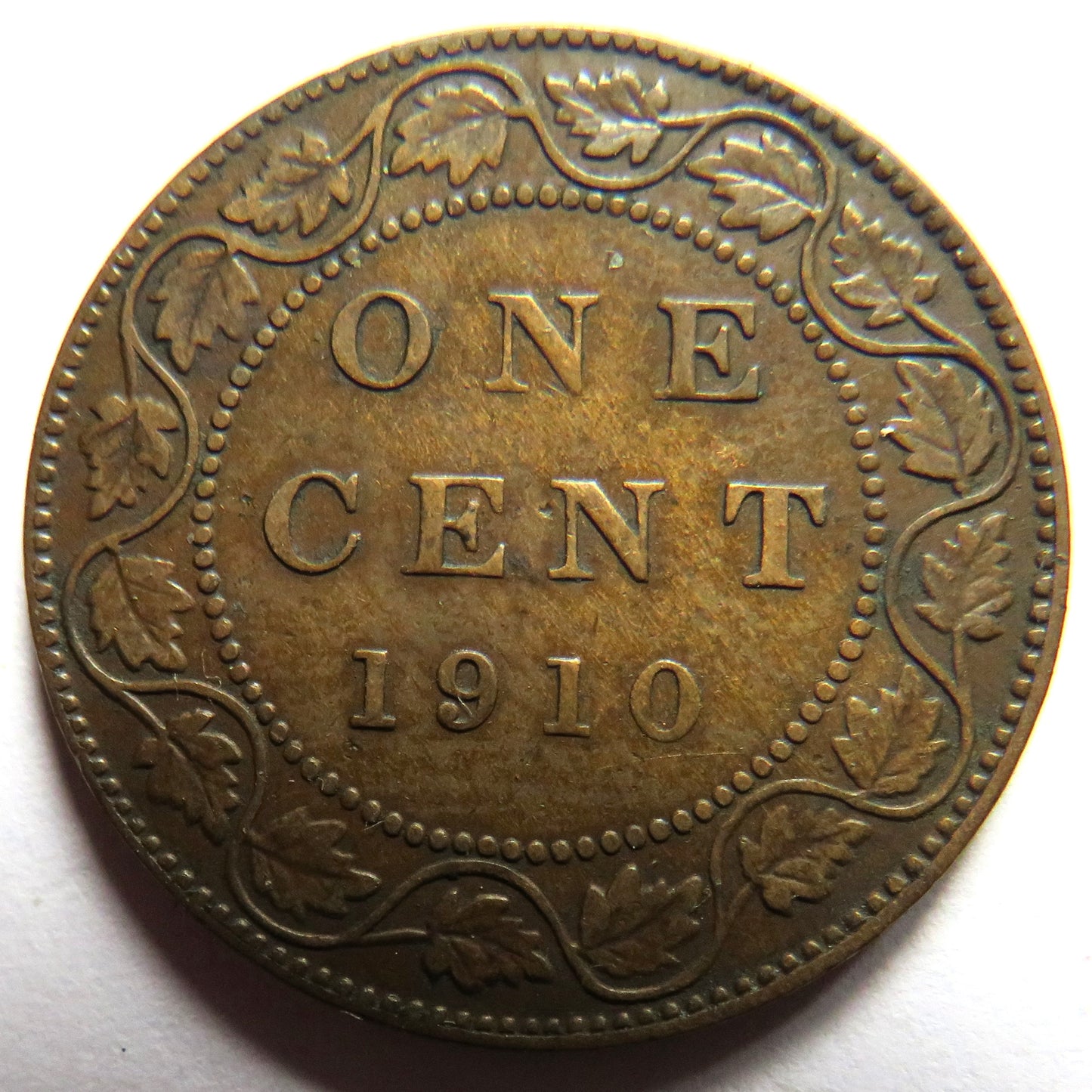 1910 King Edward VII Canada One Cent Coin