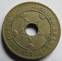 Load image into Gallery viewer, 1922 Belgian Congo 10 Centimes Coin
