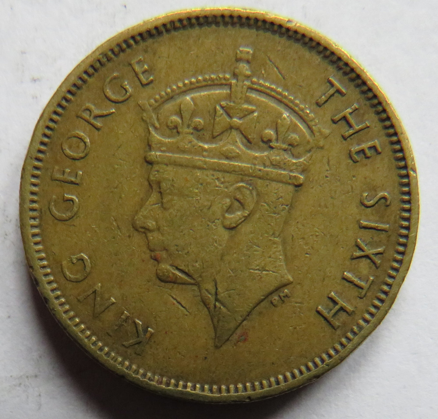 1949 King George VI Hong Kong 10 Cents Coin