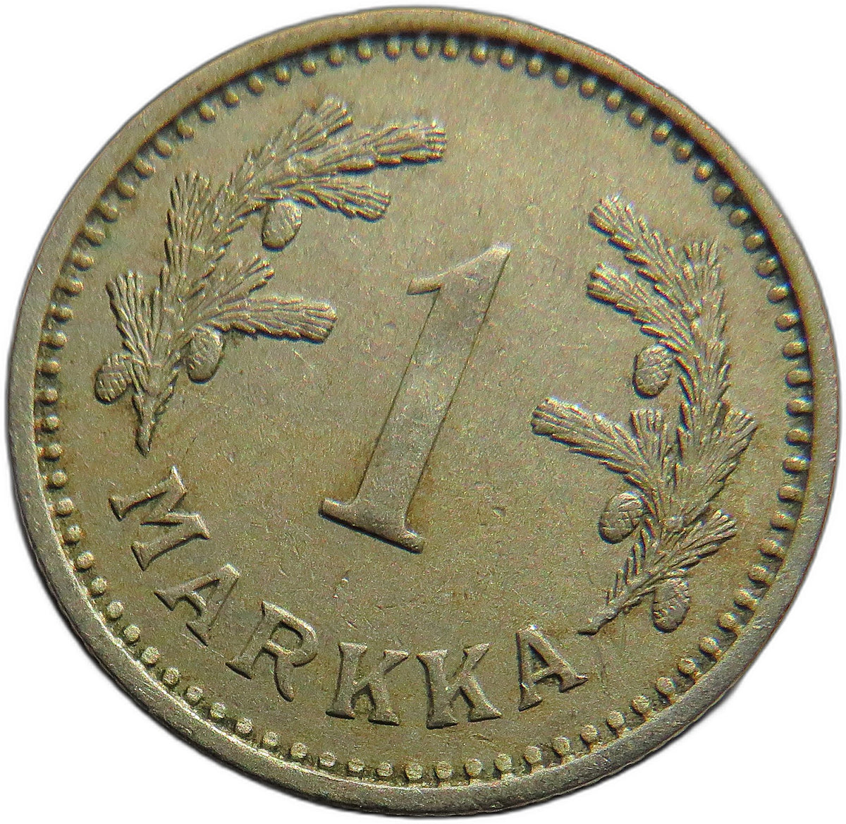 1931 Finland 1 One Markka Coin