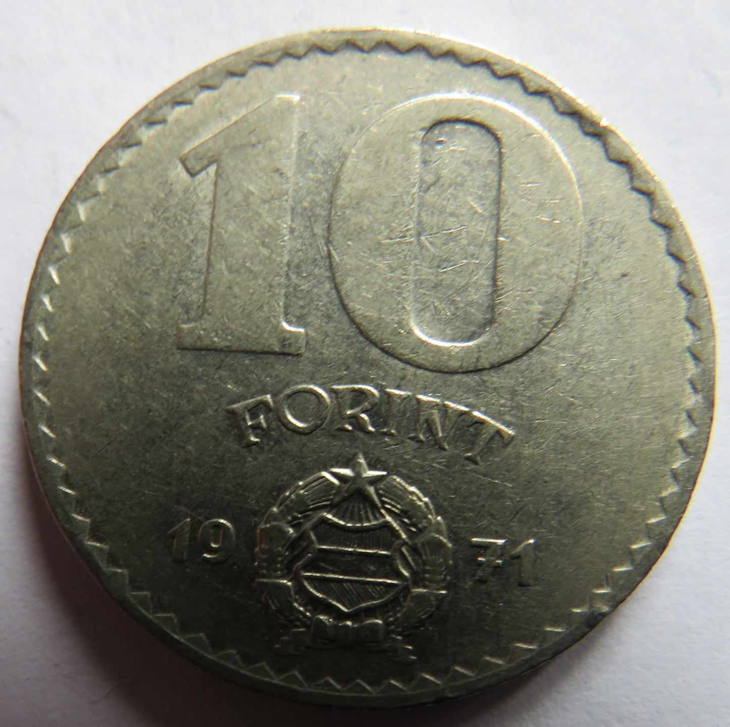 1971 Hungary 10 Florint Coin
