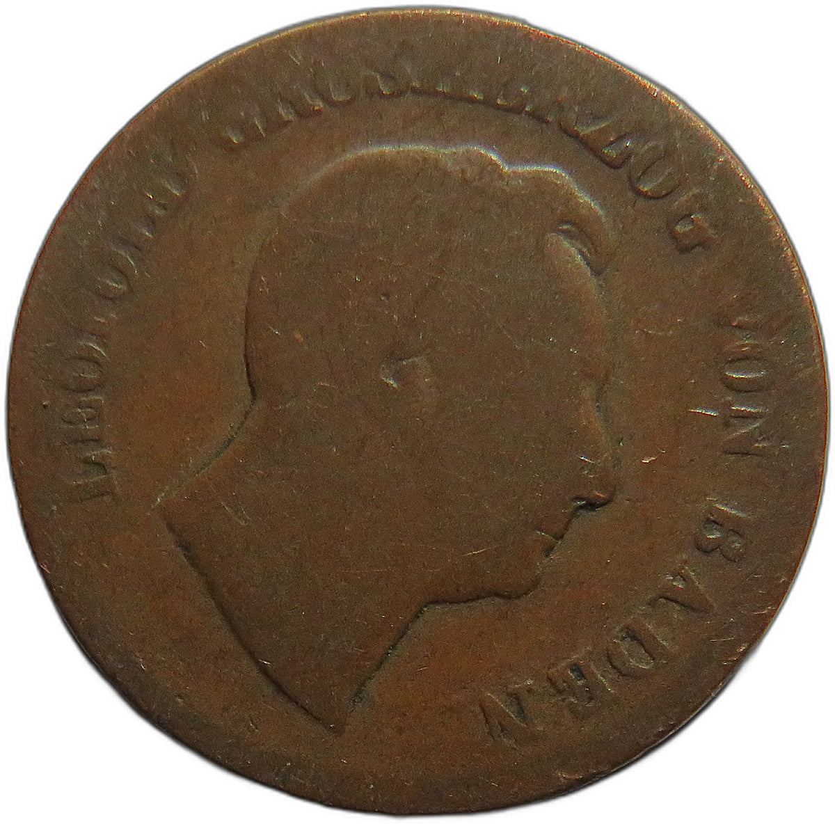 1851 German States Baden One Kreuzer Coin