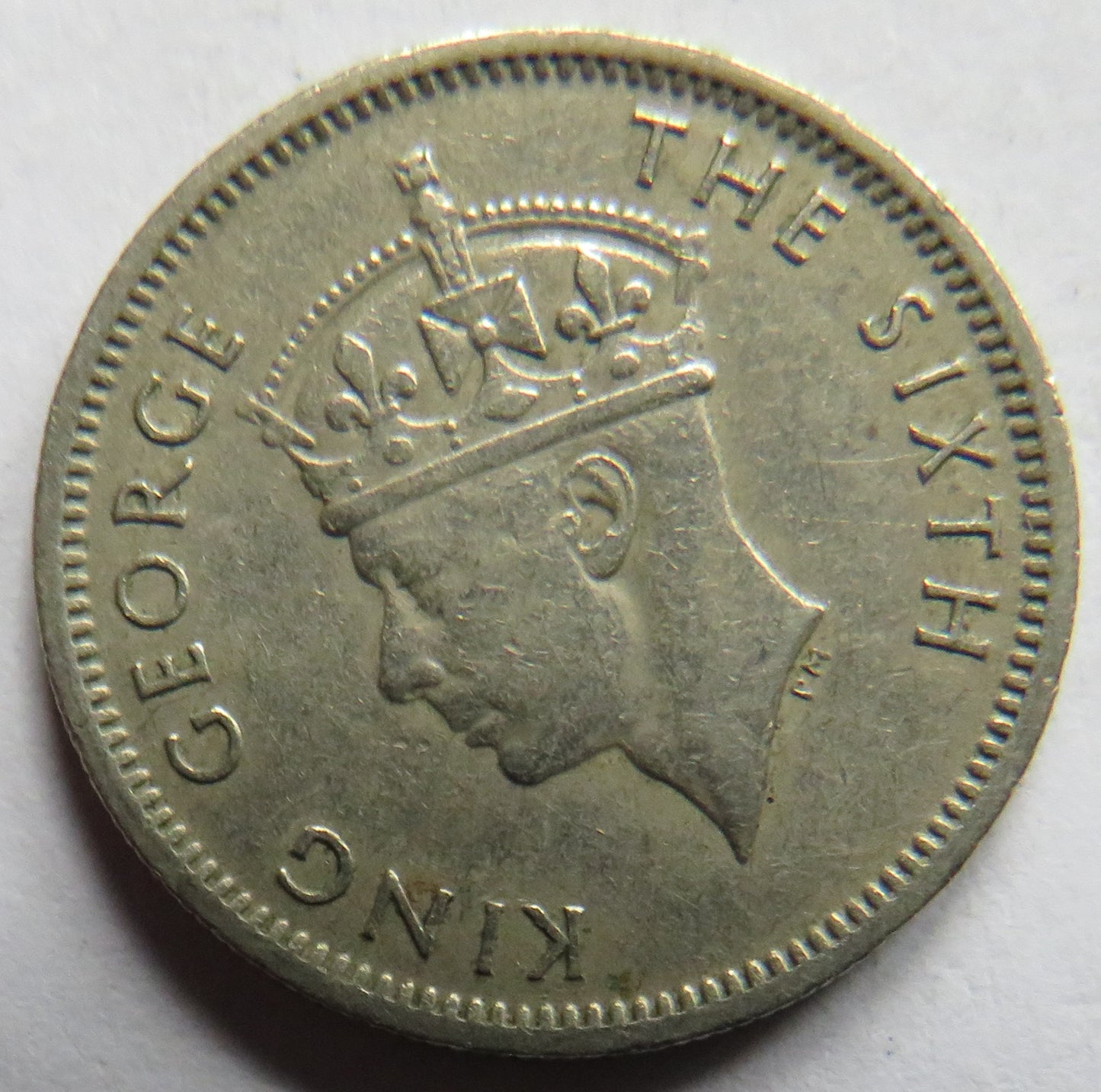 1950 King George VI Malaya 10 Cents Coin