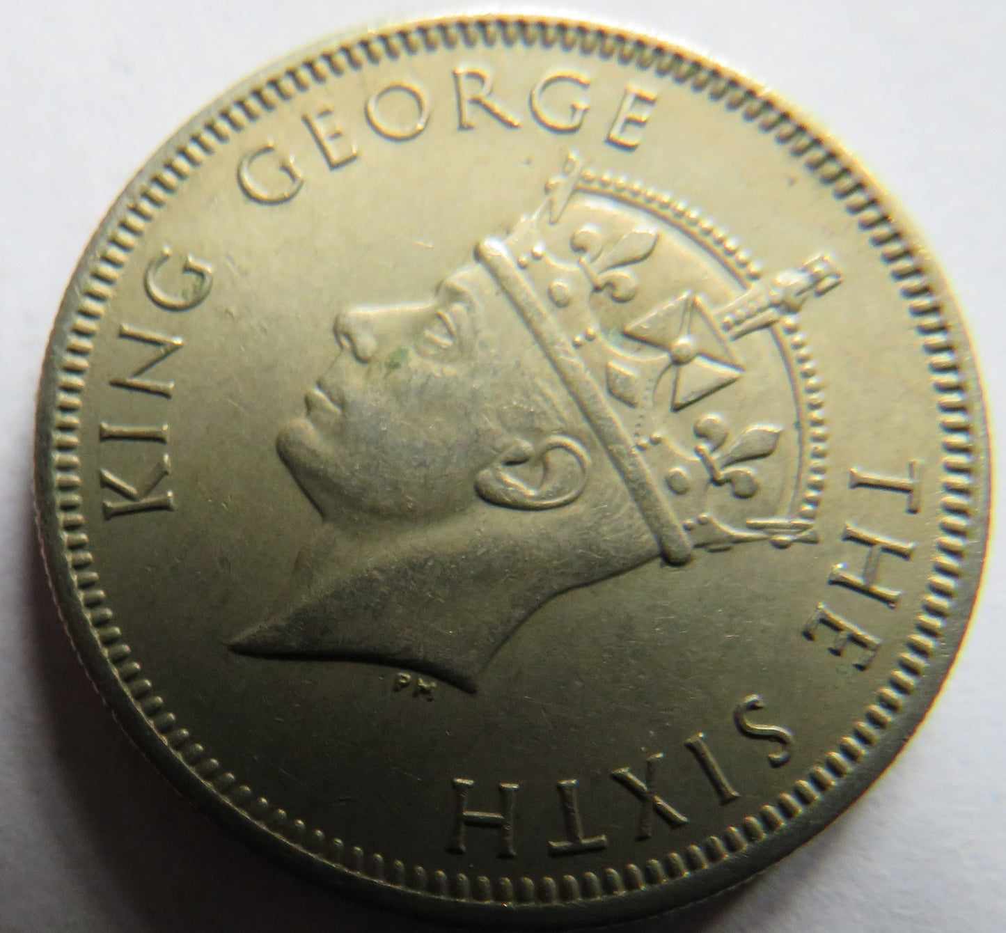 1950 King George VI Commissioners of Currency 20 Cents Coin
