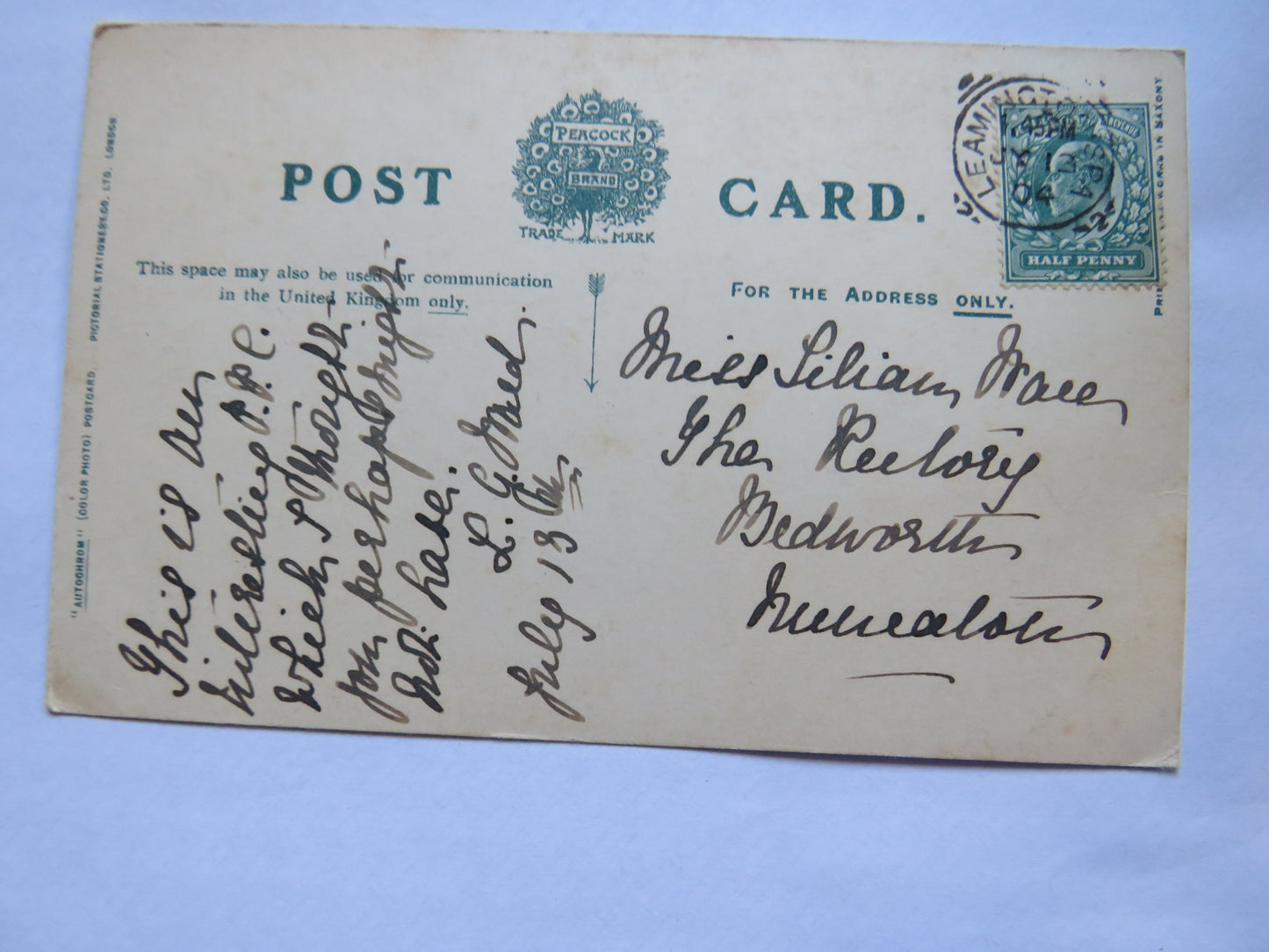Vintage Postcard of Stratford-on-Avon, Shakespeare's House 1904