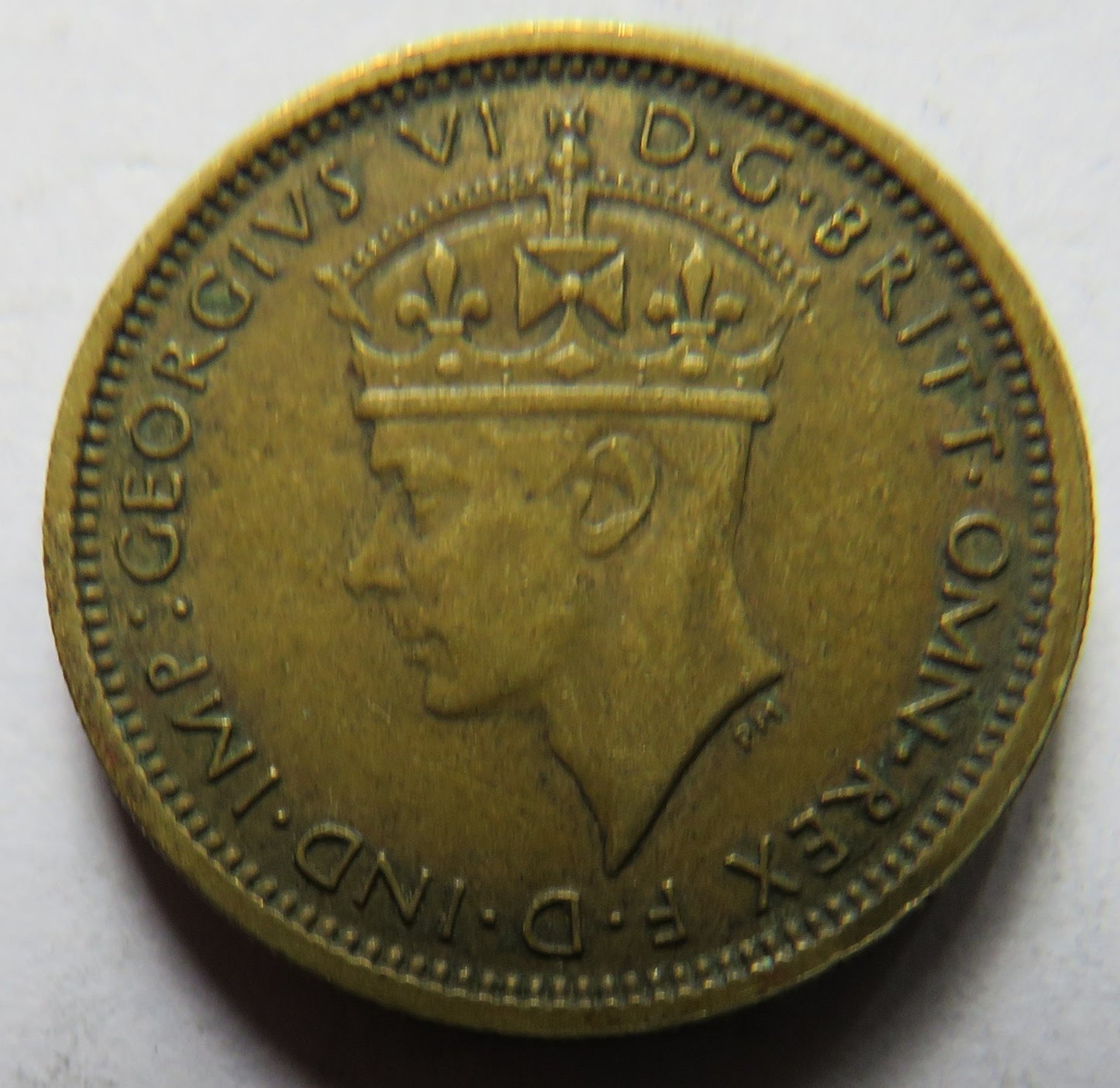 1938 King George VI British West Africa Sixpence Coin