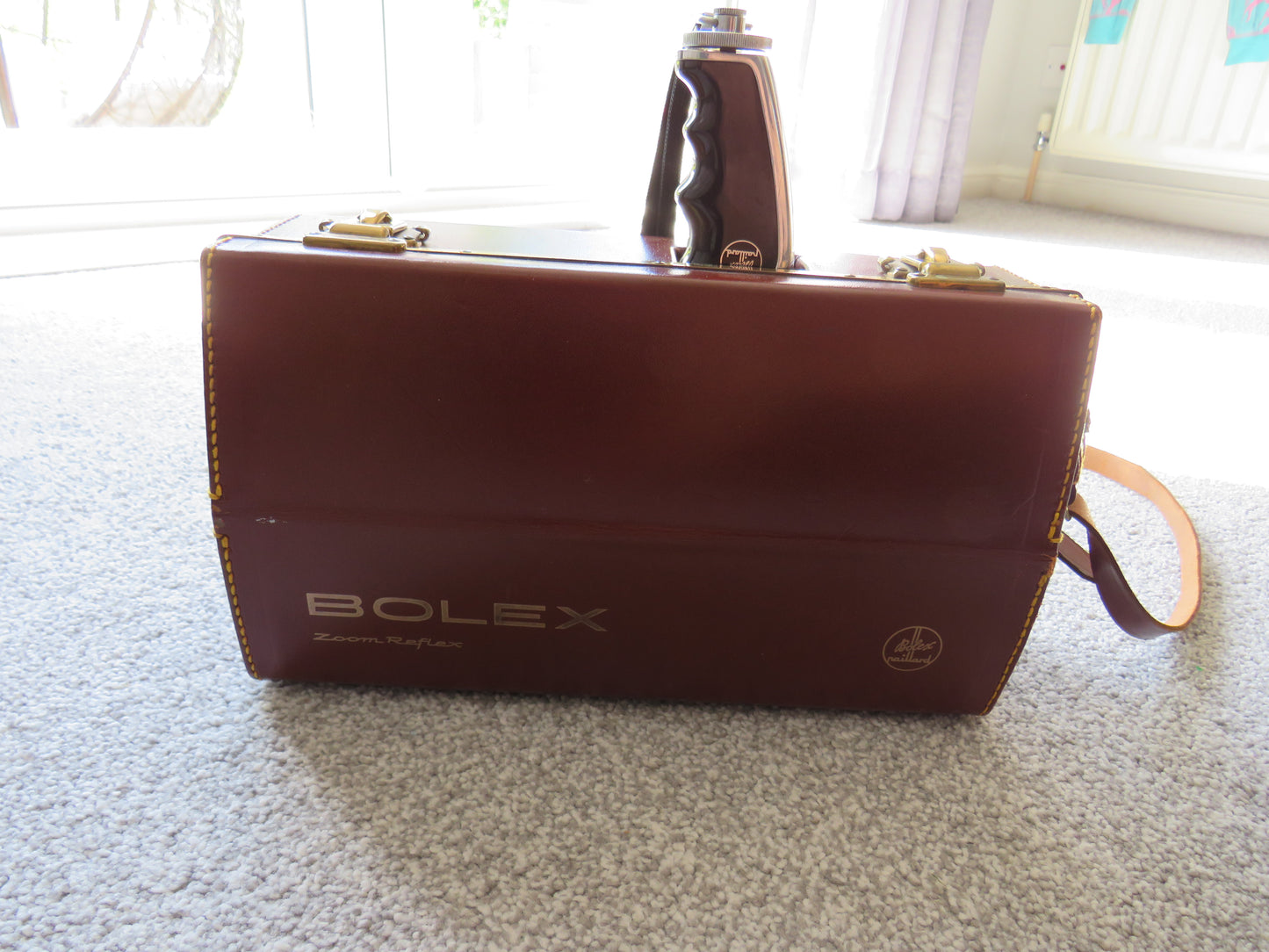 Vintage Bolex Zoom Reflex Movie Camera With Leather Case & Strap