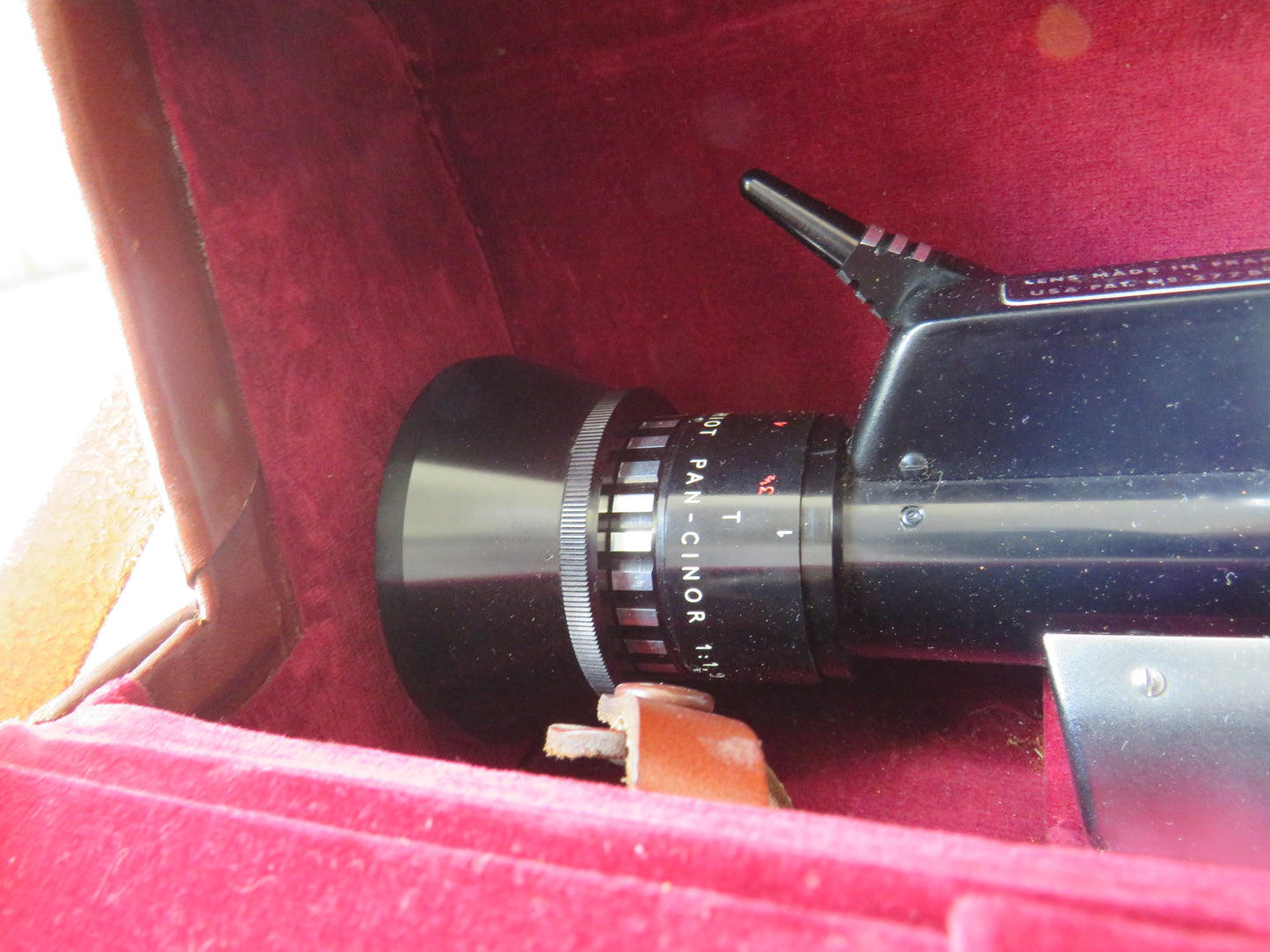 Vintage Bolex Zoom Reflex Movie Camera With Leather Case & Strap