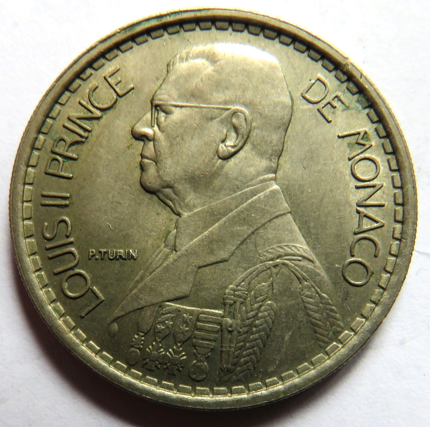 1947 Monaco 20 Francs Coin