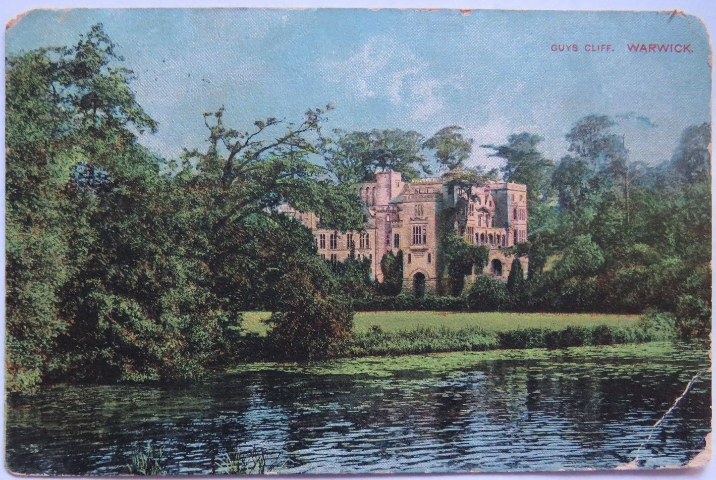 Vintage Postcard of Guys Cliff, Warwick 1907