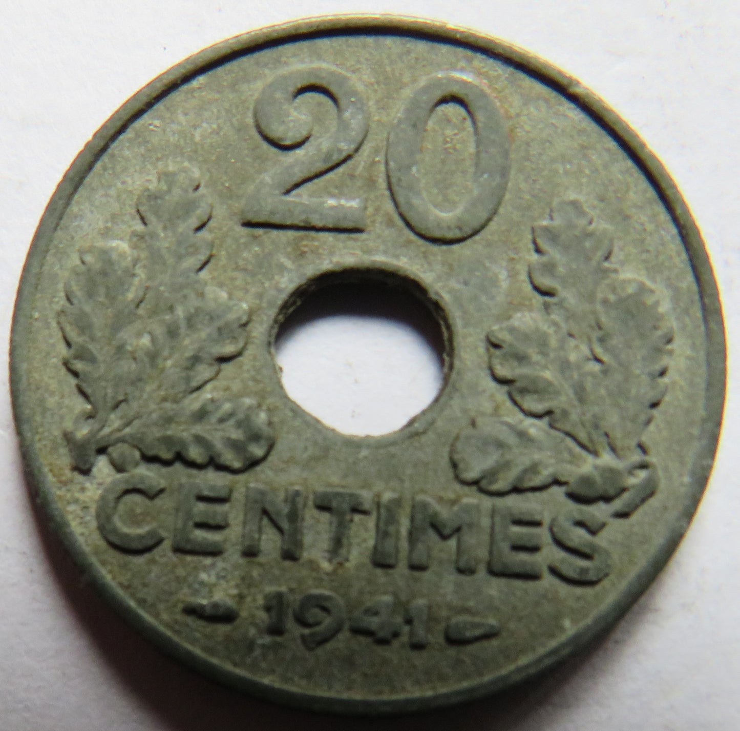 1941 France 20 Centimes Coin
