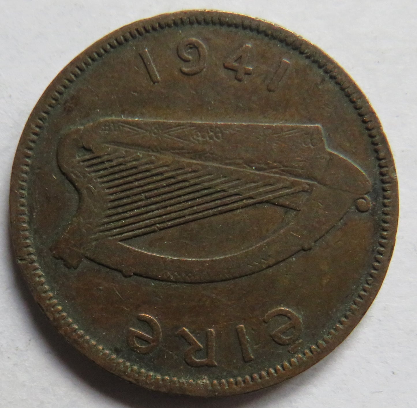 1941 Ireland Halfpenny Coin