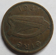 Load image into Gallery viewer, 1941 Ireland Halfpenny Coin
