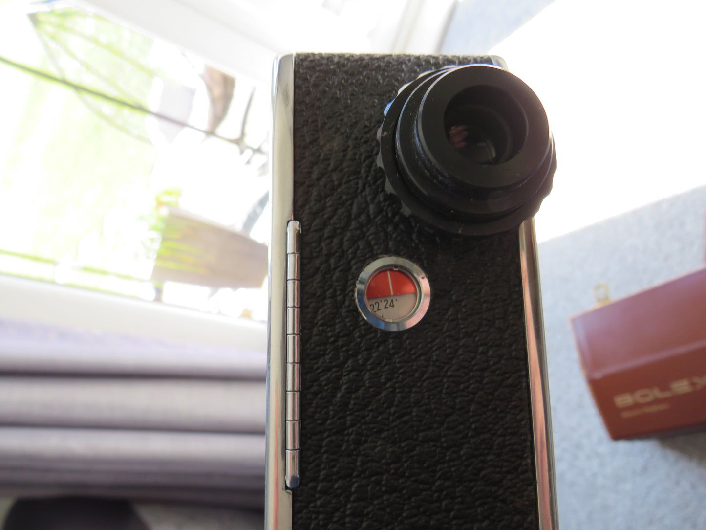 Vintage Bolex Zoom Reflex Movie Camera With Leather Case & Strap