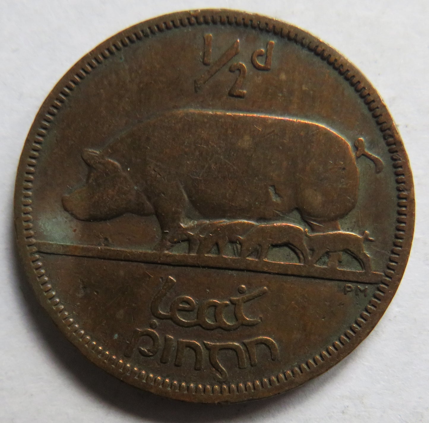1941 Ireland Halfpenny Coin