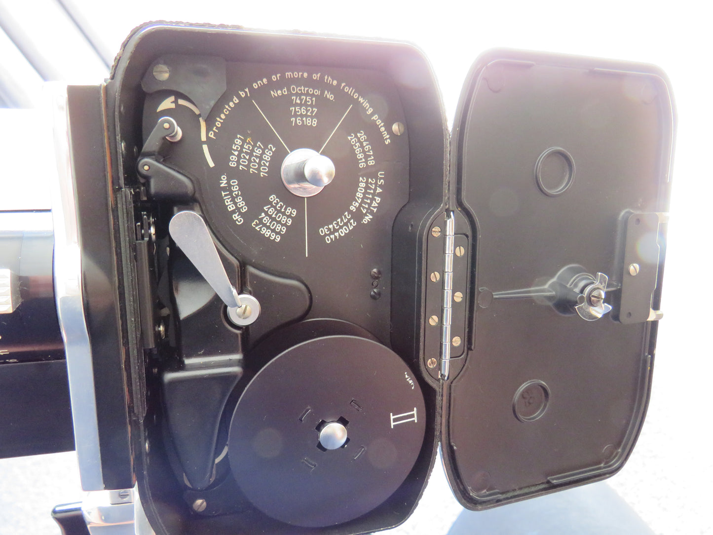 Vintage Bolex Zoom Reflex Movie Camera With Leather Case & Strap