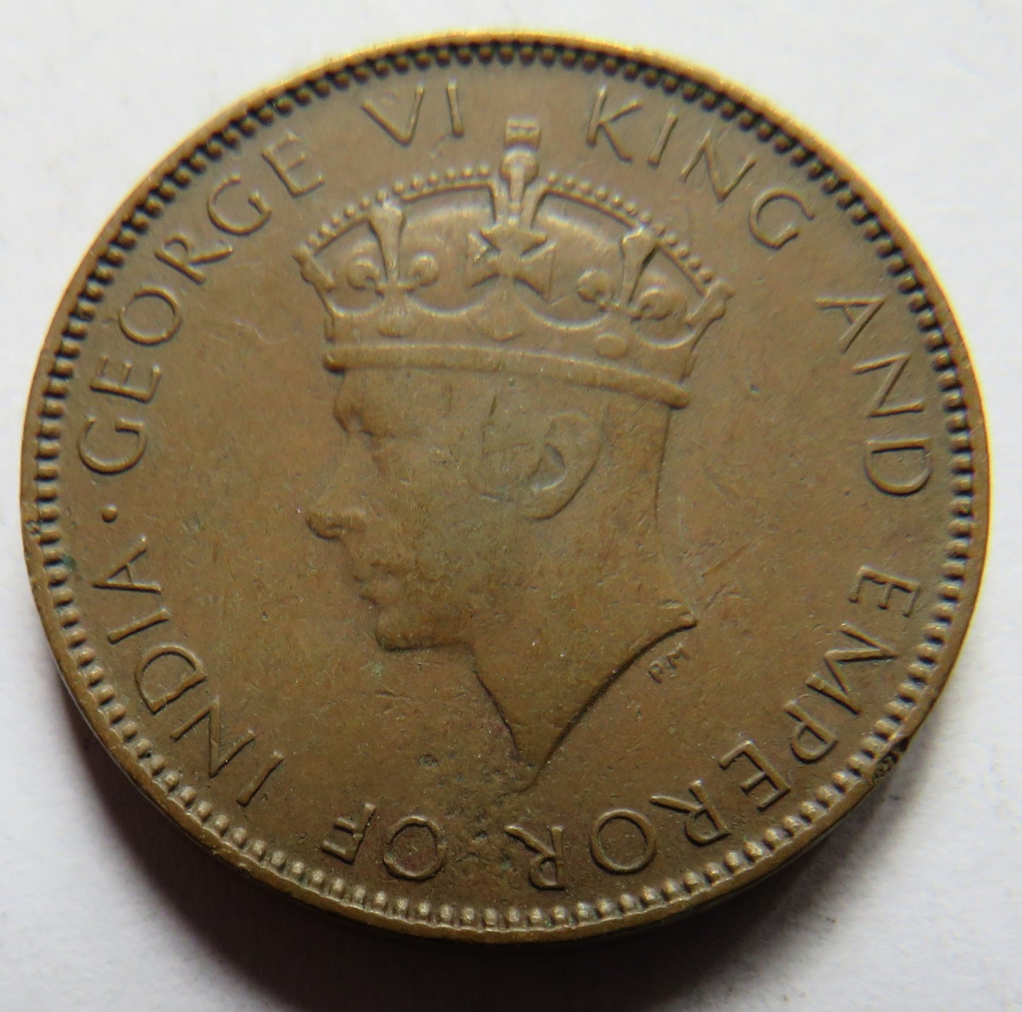 1942 King George VI Ceylon One Cent Coin