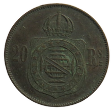 Load image into Gallery viewer, 1869 Brazil 20 Reis Coin
