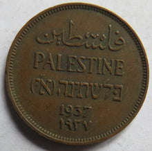 Load image into Gallery viewer, 1937 Palestine One Mil Coin
