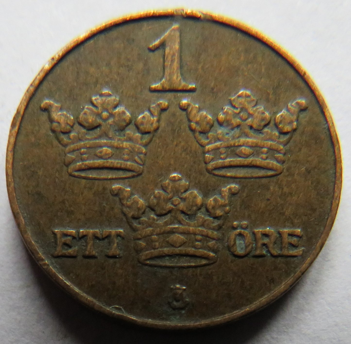 1916 Sweden One Ore Coin
