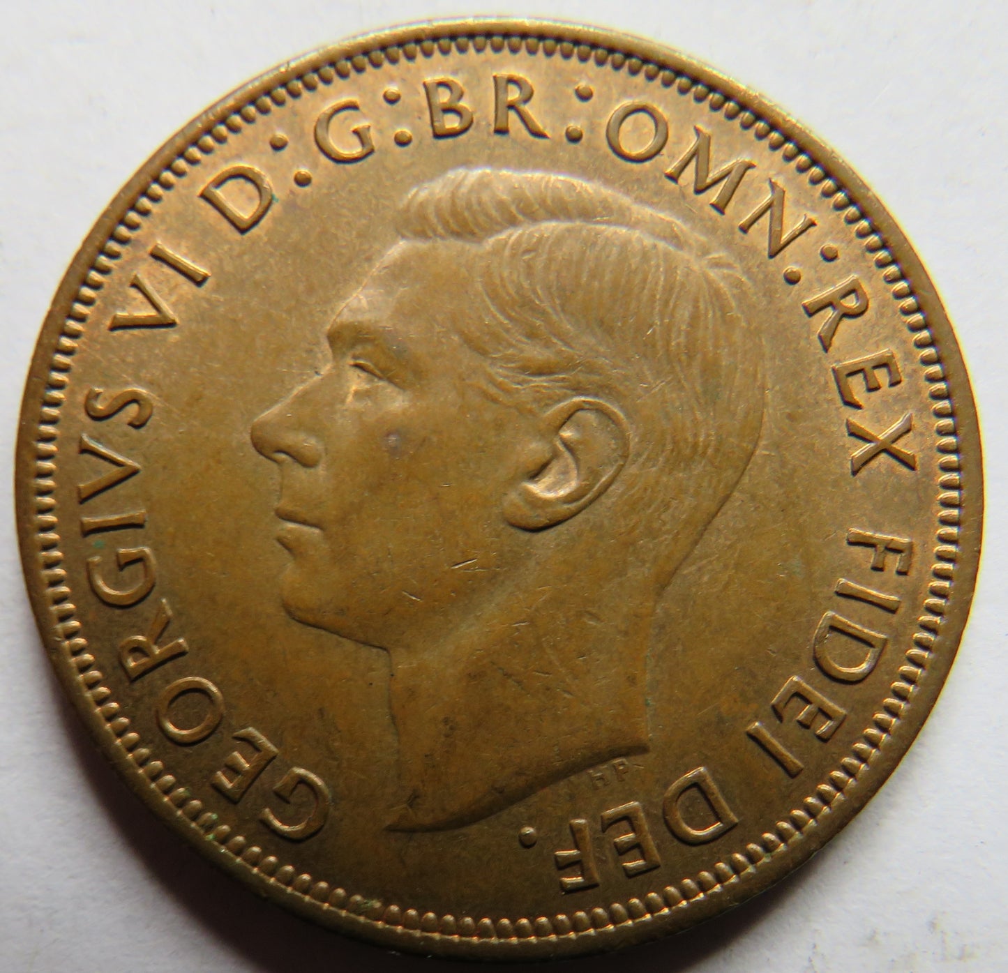 1949 King George VI One Penny Coin In High Grade