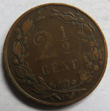 Load image into Gallery viewer, 1880 Netherlands 2 &amp; 1/2 Cents Coin
