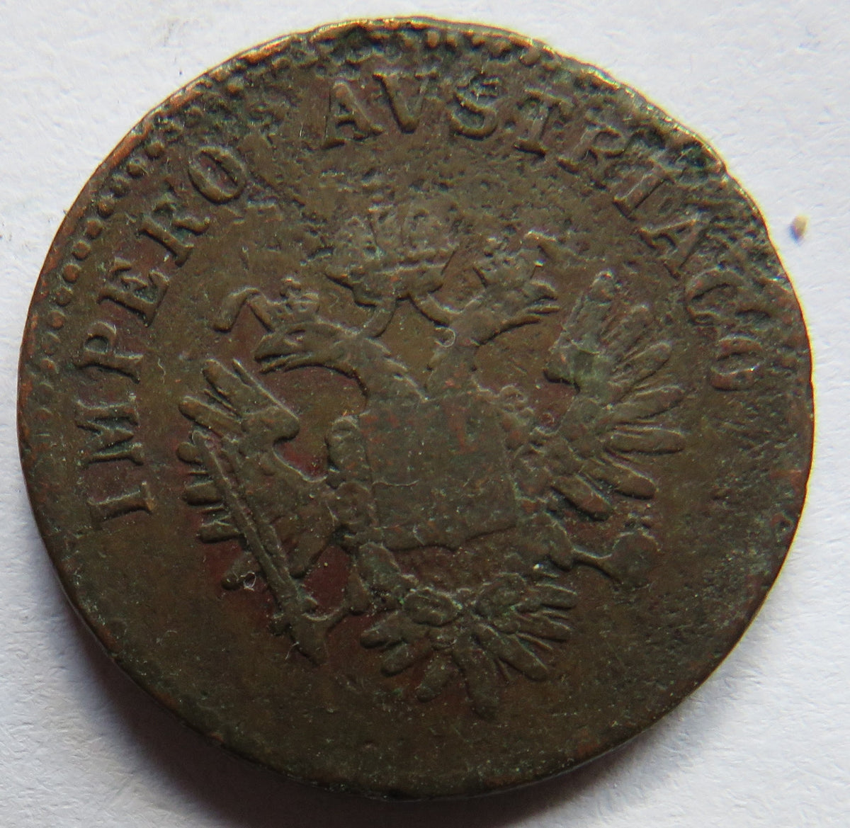 1852-V Italian States Lombardy-Venetia 5 Centesimi Coin