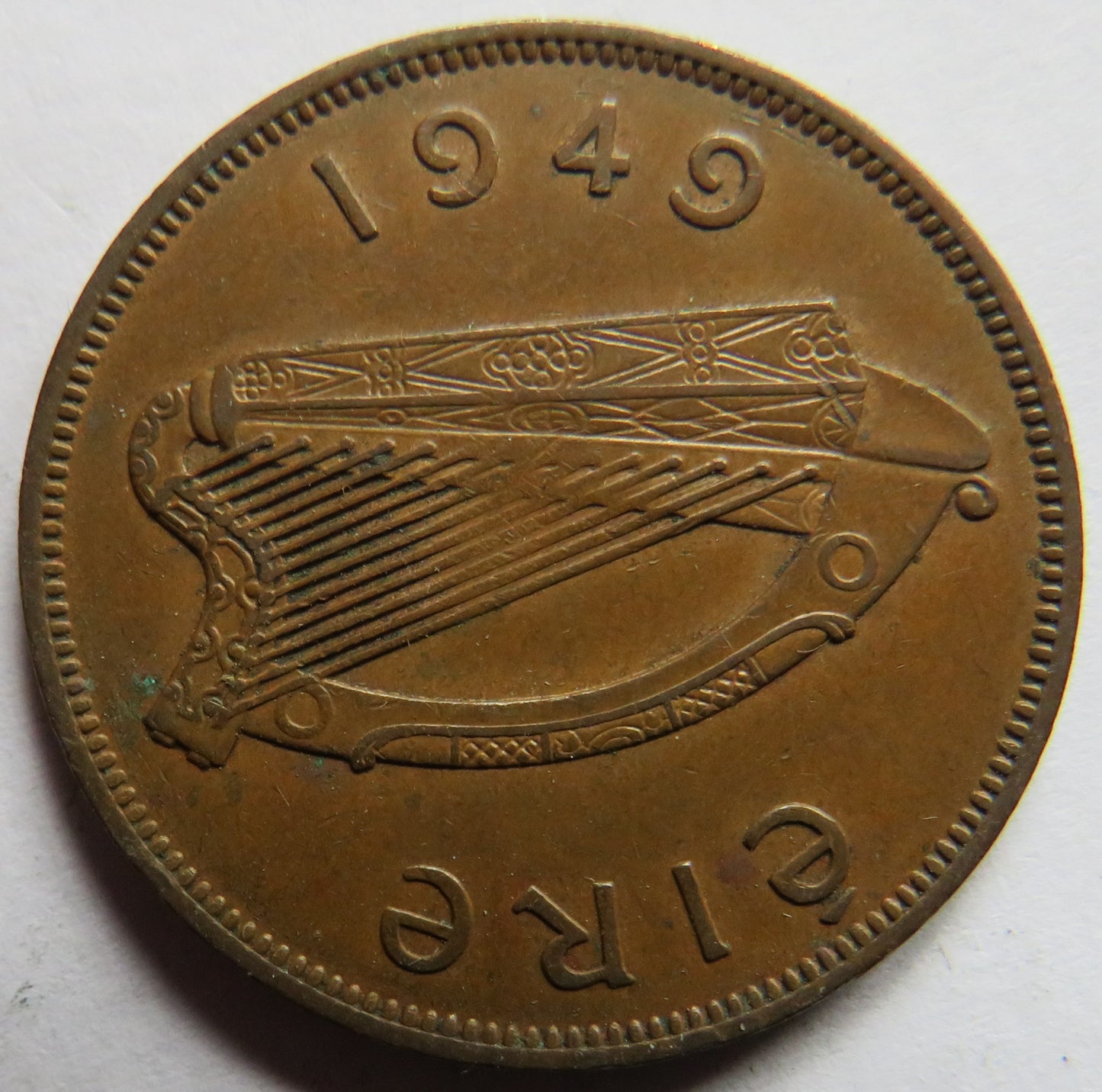 1949 Ireland Eire One Penny Coin