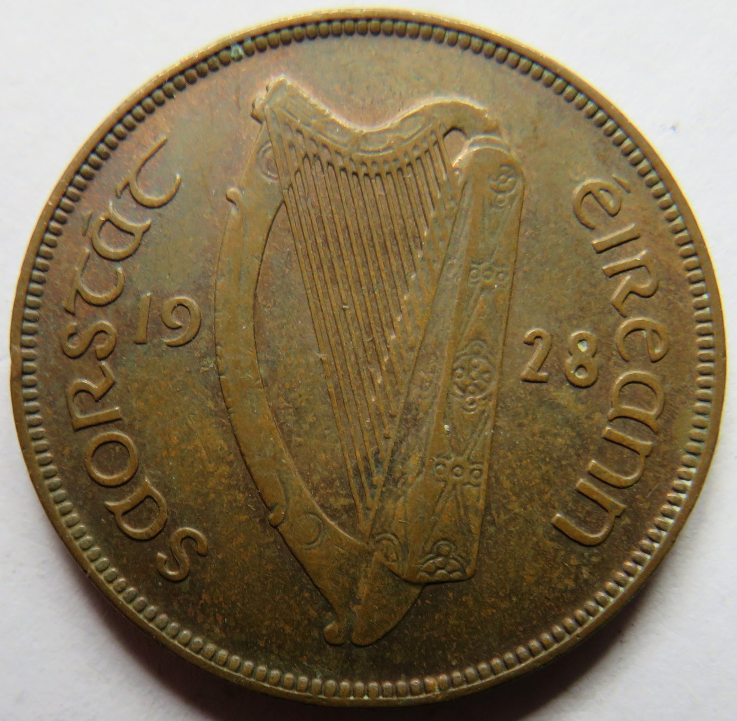 1928 Ireland Eire One Penny Coin