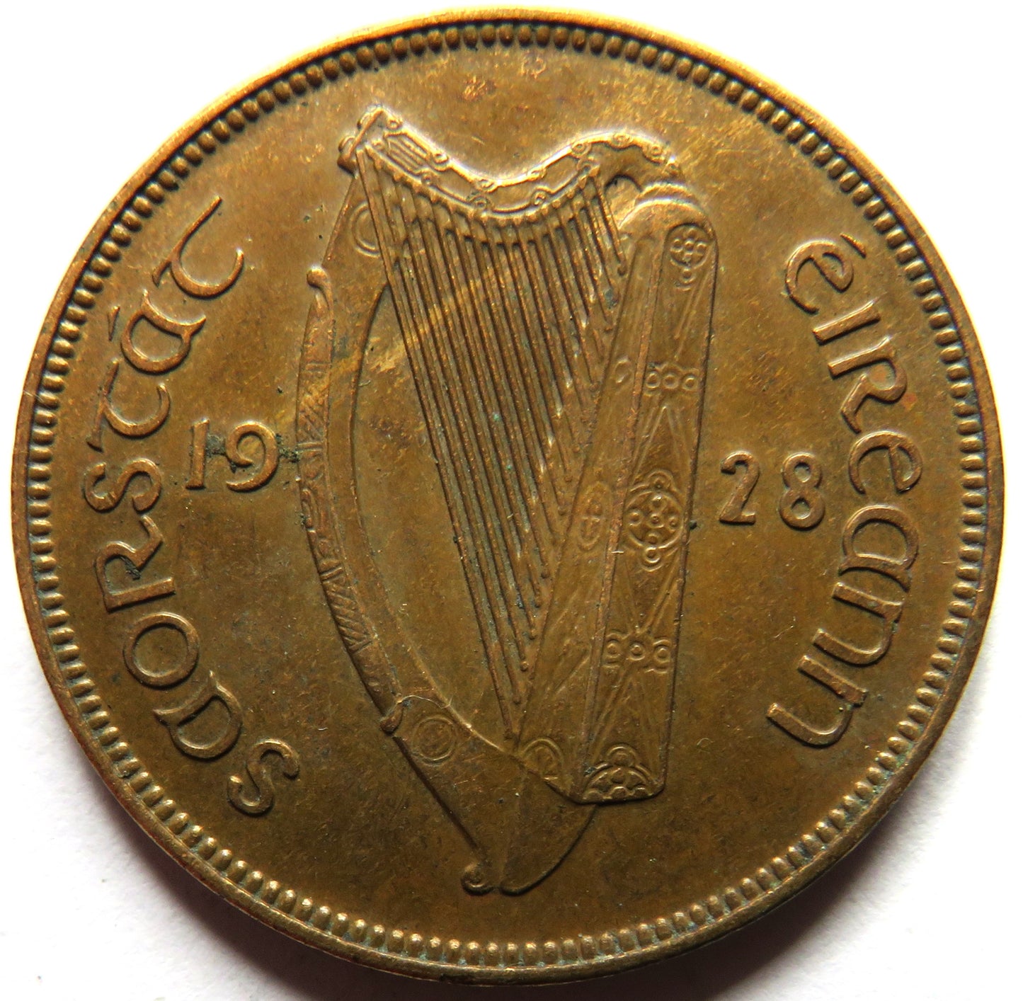 1928 Ireland Eire One Penny Coin