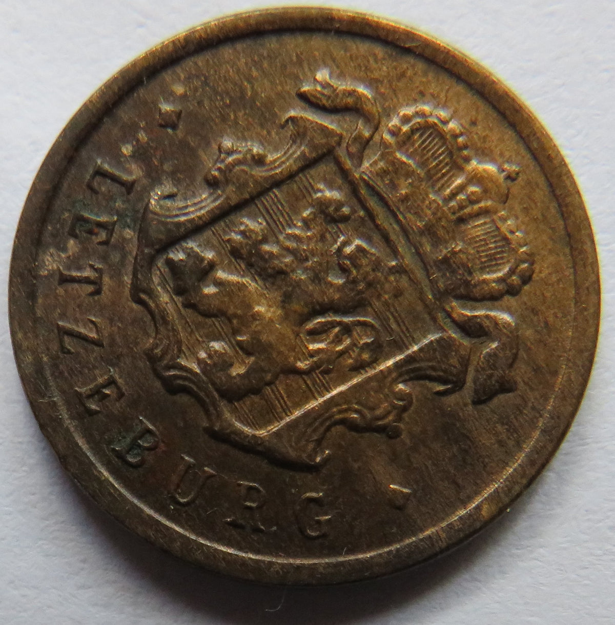 1946 Luxembourg 25 Centimes Coin image 3