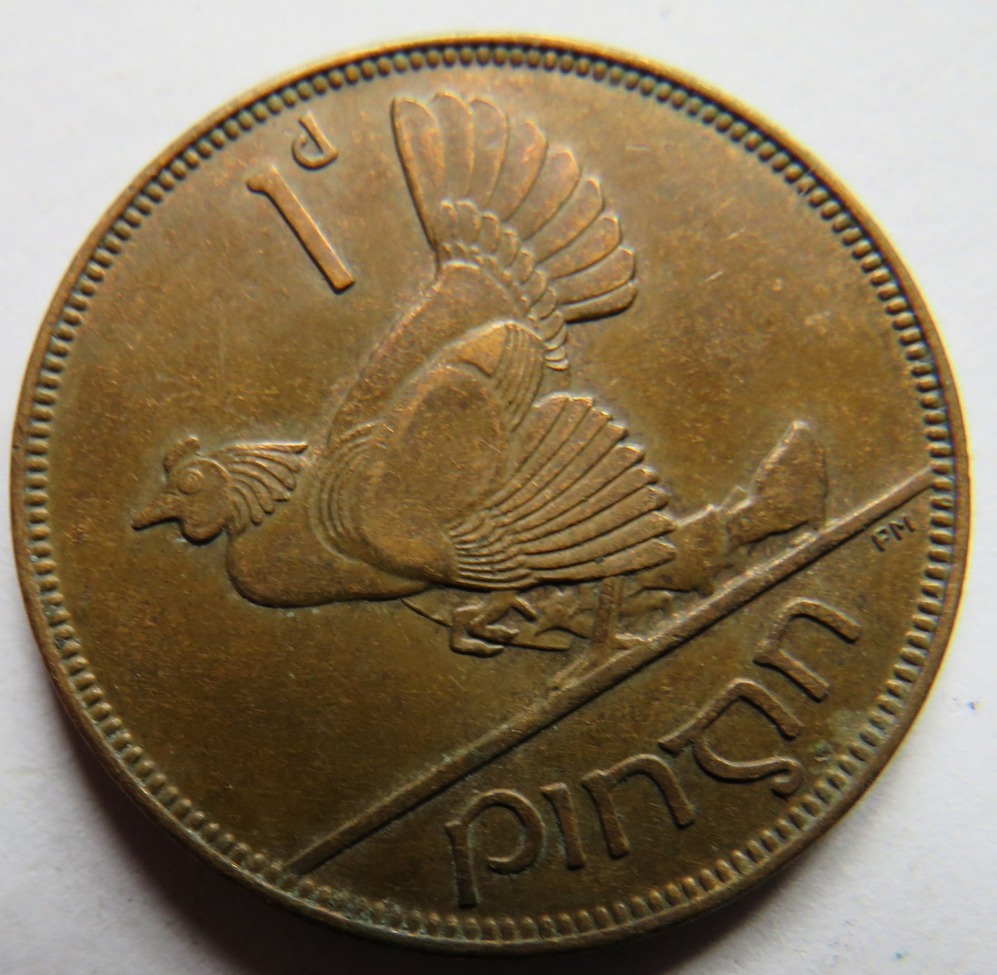 1928 Ireland Eire One Penny Coin