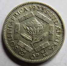 Load image into Gallery viewer, 1933 King George V South Africa Silver Sixpence Coin
