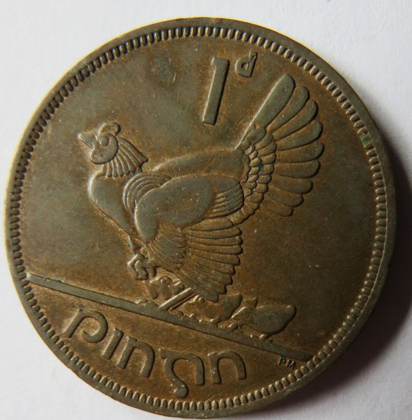 1950 Ireland Eire One Penny Coin