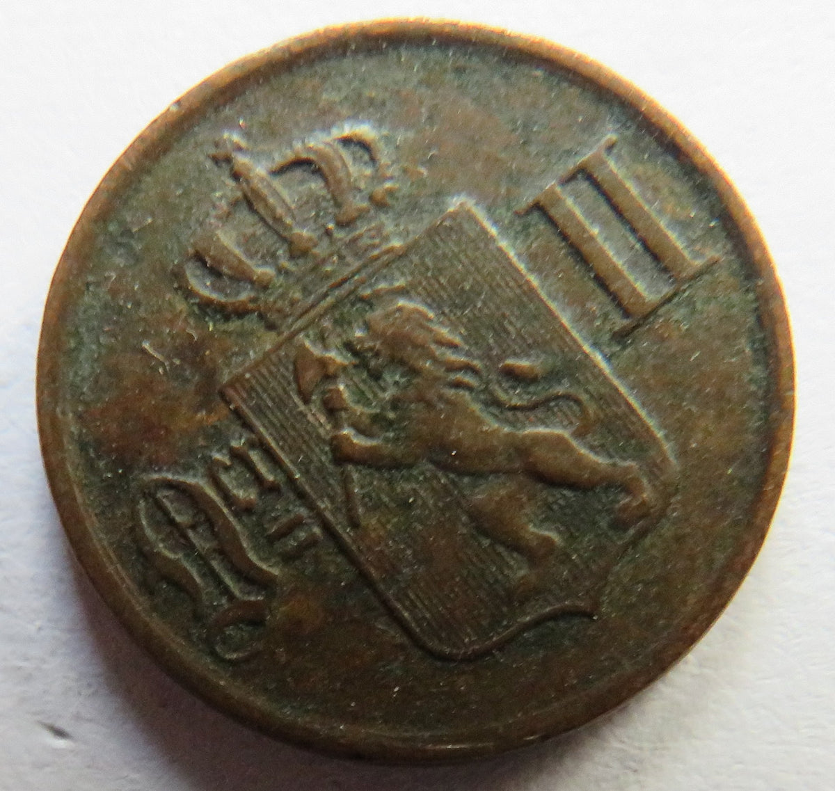 1876 Norway One Ore Coin